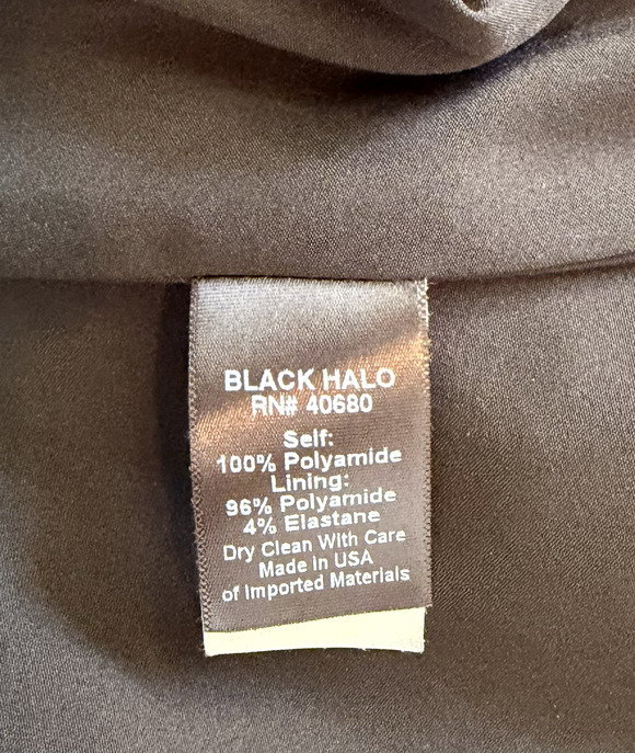 NWT Black Halo EVE Strapless Black and Roses Dress SZ 10 Womans High-Low Holiday - Picture 5 of 17